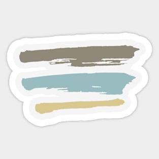 Khaki Stripes Casual Flag Sticker